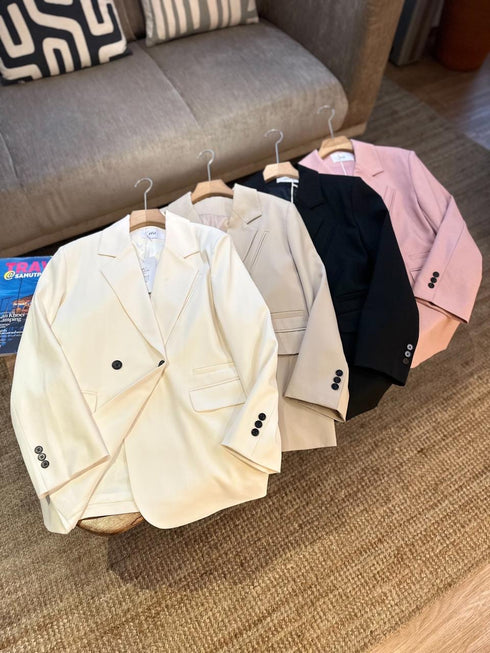 Double Breasted Loose Blazer